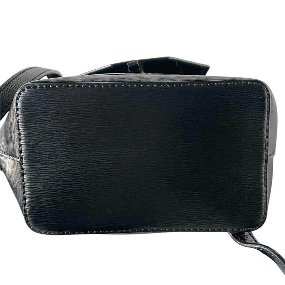 DKNY Black Leather Mini Backpack - Picture 4 of 10